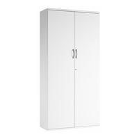 Valoir Tall Door 4 Shelves Storage Unit White