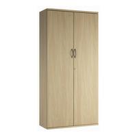 Valoir Tall Door 4 Shelves Storage Unit Oak