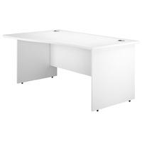 Valoir Wave Panel End Leg Desk White 1200mm Left Hand