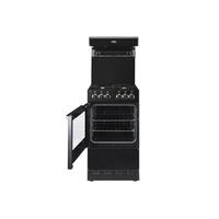 valor v50hlgblk v50hlg 50cm high level gas cooker in black four gas bu ...