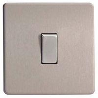 Varilight 10A 2-Way Stainless Steel Single Switch