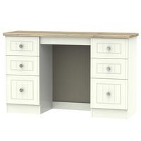 Valencia 6 Drawer Kneehole Cream Vanity