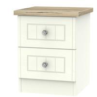 Valencia 2 Drawer Cream Bedside Cabinet