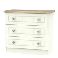 Valencia 3 Drawer Cream Chest Of Drawers