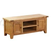 vancouver oak petite 2 door 1 shelf tv unit