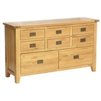 Vancouver Oak Petite 8 Drawer Dresser Chest