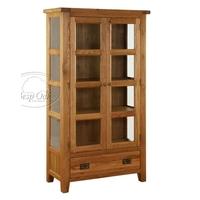 vancouver oak glazed cupboard