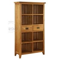 Vancouver Oak Bookcase with 2 Drawers