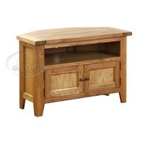 Vancouver Oak Petite Corner TV Unit