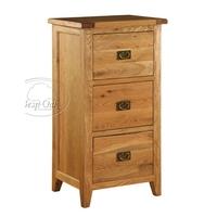 vancouver oak 3 drawer filing cabinet