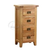Vancouver Oak Petite 4 Drawer Tall Chest