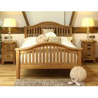 vancouver oak high end bed multiple sizes double bed