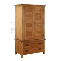 Vancouver Oak Wardrobe with 2 Drawers