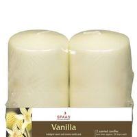 Vanilla Pillar Candle Small Pack of 2