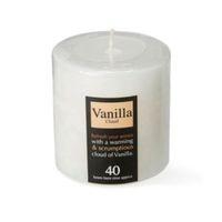 Vanilla Cloud Pillar Candle Small