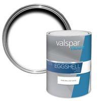 valspar trade pure brilliant white eggshell effect wall ceiling paint  ...