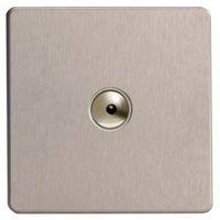Varilight 1-Way Single Stainless Steel Effect Remote Control Dimmer Switch