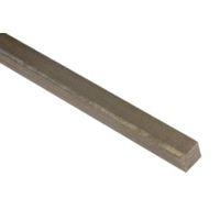 Varnished Steel Square Profile (H)5mm (W)5mm (L)1m