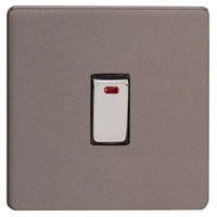 varilight 20a double pole slate effect switched led indicator connecti ...