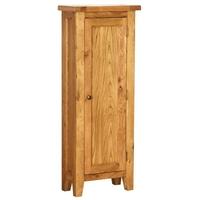 Vancouver Petite Oak DVD Storage Unit - Tall