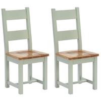 Vancouver Petite Expression Dining Chair - Timber Seat with Horizontal Slats (Pair)