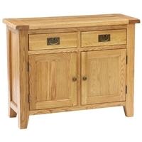 Vancouver Petite Oak Kitchen Unit - 2 Doors 2 Drawers with Timber Top