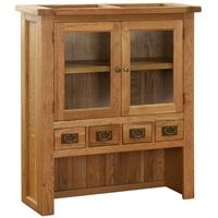 Vancouver Petite Oak Hutch - 2 Door 4 Drawer