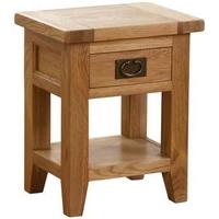 Vancouver Petite VSP Oak Bedside Table - 1 Drawer 1 Shelf