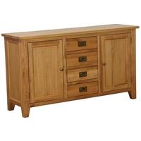 Vancouver Petite VSP Oak Buffet - 4 Drawer 2 Door