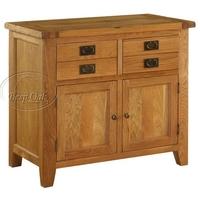 Vancouver Oak Small Buffet - 2 Door 2 Drawer