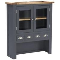 Vancouver Expressions Down Pipe Grey Hutch - 4 Drawer 2 Door
