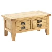 Vancouver Petite Oak Coffee Table - Medium 2 Drawer