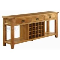 Vancouver Oak Console Table - 3 Drawer