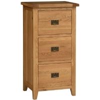 Vancouver Oak Filing Cabinet - 3 Drawer