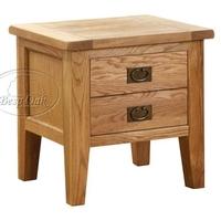 vancouver petite oak lamp table 1 drawer