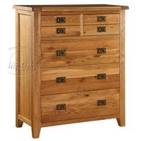 Vancouver Oak Chest of Drawer - 5 Drawer