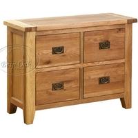 Vancouver Petite Oak Chest of Drawer - Large 4 Drawer