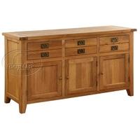 vancouver oak dresser base 3 door