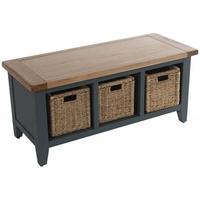 vancouver expressions down pipe grey storage bench 3 basket drawers