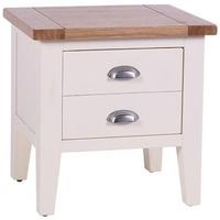 Vancouver Expressions Linen Lamp Table - 1 Drawer