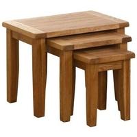 Vancouver Petite VSP Oak Nest of 3 Tables