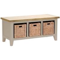 Vancouver Expressions Potters Wheel Storage Bench - 3 Basket Drawers