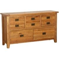 Vancouver Petite Oak Dresser Chest - 5 Drawer