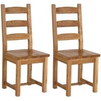 vancouver select oak dining chair pair