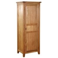 vancouver petite oak wardrobe 1 door with 1 shelf