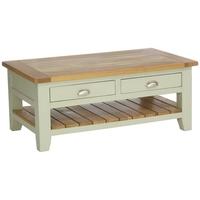 vancouver petite expression coffee table rectangular with 2 drawer and ...