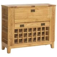 Vancouver Petite Oak Drinks Cabinet - Compact