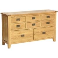 Vancouver Petite Oak Dresser Chest - 8 Drawer