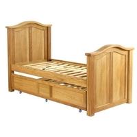 vancouver petite oak pull out bed 3ft single panel