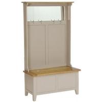 Vancouver Expressions Potters Wheel Hall Tidy Storage Bench with Coat Rack and Mirror